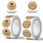 Kulatá anglická samolepka na dárky | ozdobná etiketa