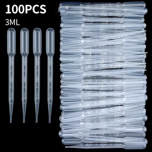 100 ks plastových zkumavek s pipetami 3ml | laboratorní sada