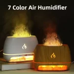 Himalájská solná aroma lampa s barevným světlem | aroma difuzér, noční světlo