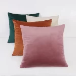 Sametový měkký dekorativní povlak na polštář 45×45 cm | polštář, dekorace