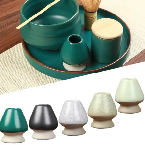 Keramický stojánek na metličku matcha | čajové doplňky, japonská keramika