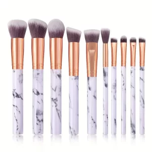 10dílná sada štětců na líčení pro každý den | makeup štětce, kosmetické štětce