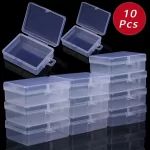 10 ks Mini plastová krabička na drobnosti a šperky | úložný box, mini box