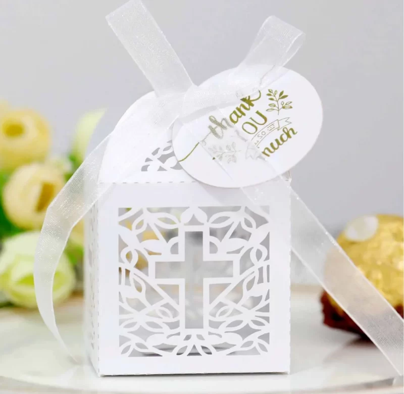 Andělská dárková krabička na bonbony | dárkový box 10 ks