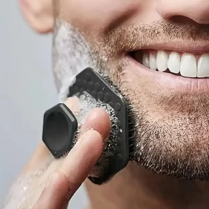 Silikonový kartáček pro hloubkové čištění pleti a vousů | čistící pomůcka, obličejový kartáček