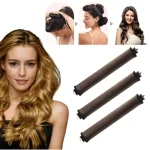 Měkké natáčky na kudrnaté vlasy bez tepla | kadeřnické pomůcky 3 ks