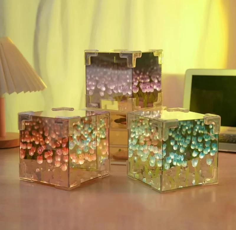 Romantická diy tulipánová noční lampa pro páry | dekorativní osvětlení 21 ks