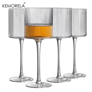 4/ 6 ks elegantní francouzské sklenice na víno a koktejly | luxusní skleničky, vinné sklenice