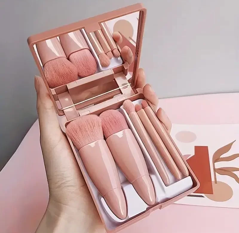 Mini sada štětců na make up do kabelky | kosmetické štětce, sada štětců