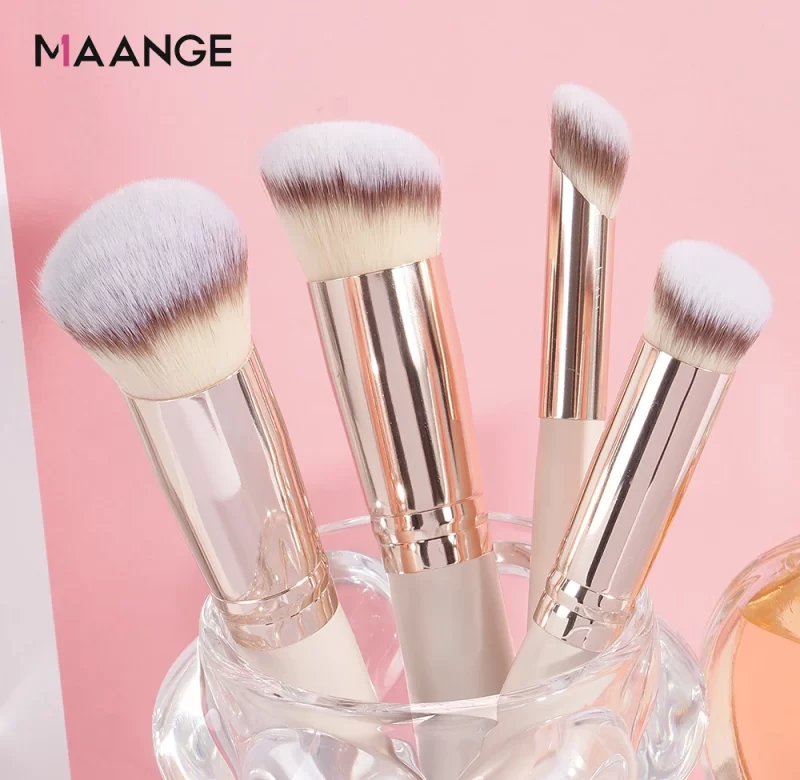Sada štětců na makeup s měkkými štětinami | kosmetické pomůcky 4 ks