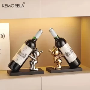 Keramický stojan na víno ve tvaru zvířátka | stojan, dekorace