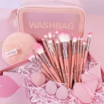 Sada štětců a houbiček na makeup | kosmetické pomůcky 26+1 ks