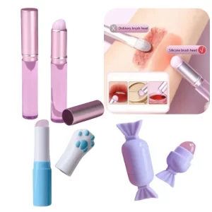 Mini silikonový štětec na rty a korektor | kosmetická pomůcka, make-up štětec