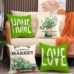 Jarní květinový povlak na polštář | jarní dekorace, květinová dekorace