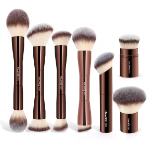 Oboustranný štětec na make up a pudr | kosmetický štětec, štětec na make up