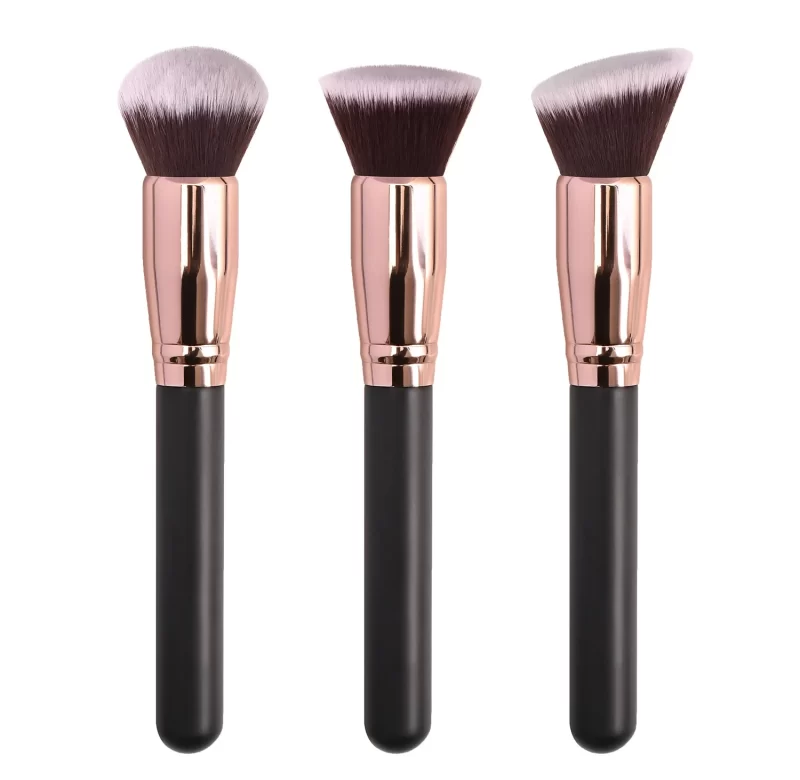 Štětec na makeup s jemnými vlákny pro pudr a tvářenku | kosmetický štětec, štětec na líčení