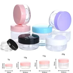 Malá plastová krabička na make up a oční stíny | cestovní obal, kosmetická dóza 1 ks