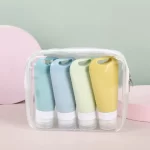 Cestovní silikonové lahvičky na kosmetiku | sada obalů