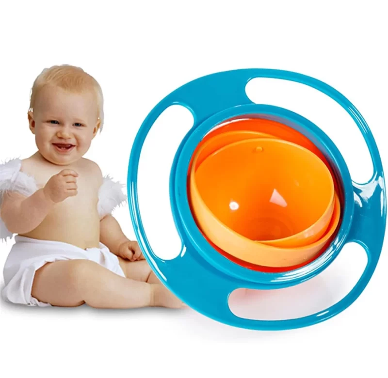 Kouzelná otočná miska proti vylití pro děti | dětská miska, miska s víkem