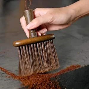 Čistící štětec na kávu/ kávovar dřevěný | baristické náčiní, kuchyňský štětec
