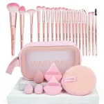 27 ks makeup sada-štětce, houbičky, taška | kosmetická sada, štětce na makeup
