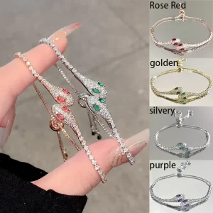 Elegantní hadí náramek pro ženy s jemným designem | dámský šperk, módní doplněk