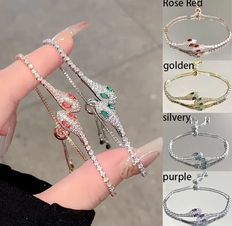 Elegantní hadí náramek pro ženy s jemným designem | dámský šperk, módní doplněk