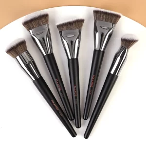 5dílná sada štětců na líčení s hustými syntetickými štětinami | štětce na makeup, sada štětců