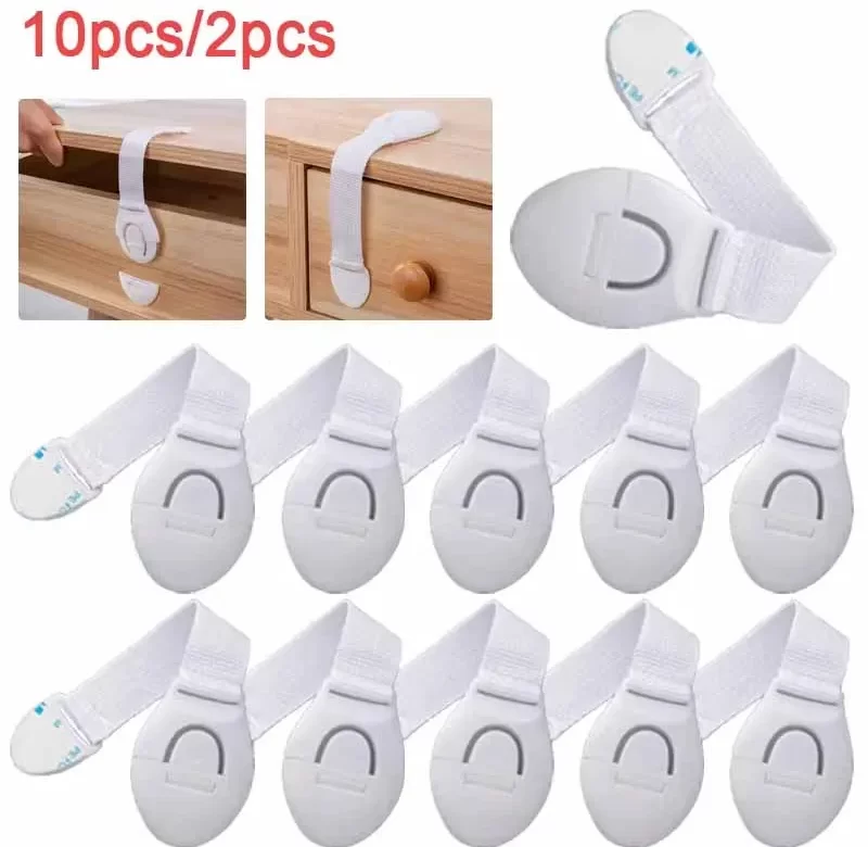 Bezpečnostní zámek na skříň pro děti | dětská pojistka, plastový zámek