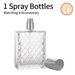 Plnitelný flakon na parfém s příslušenstvím 100 ml | cestovní rozprašovač 1+2 ks