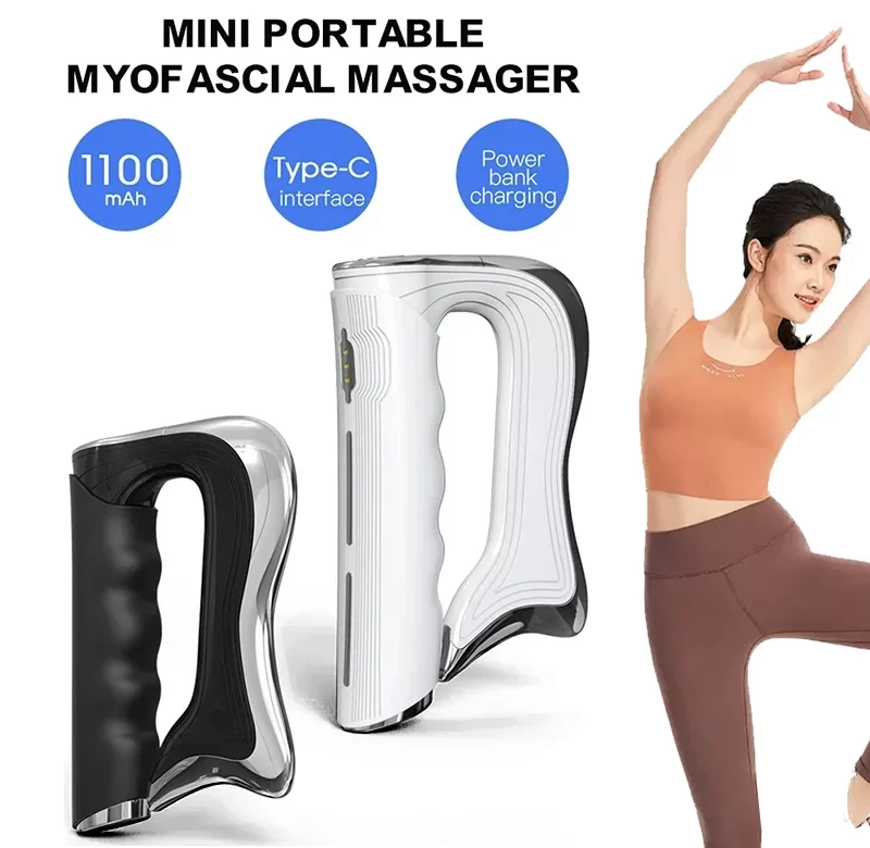 Elektrická masážní pistole pro úlevu svalů a tvarování těla | relaxační přístroj 4 ks