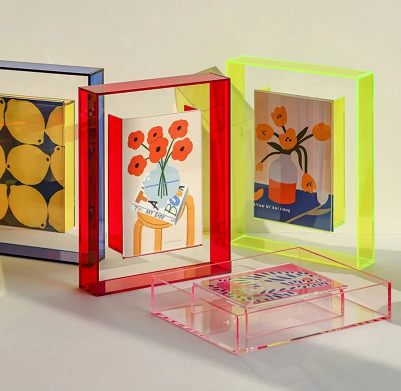 Průhledný rámeček na obrázky stojánek dekorace | rámeček, stojánek