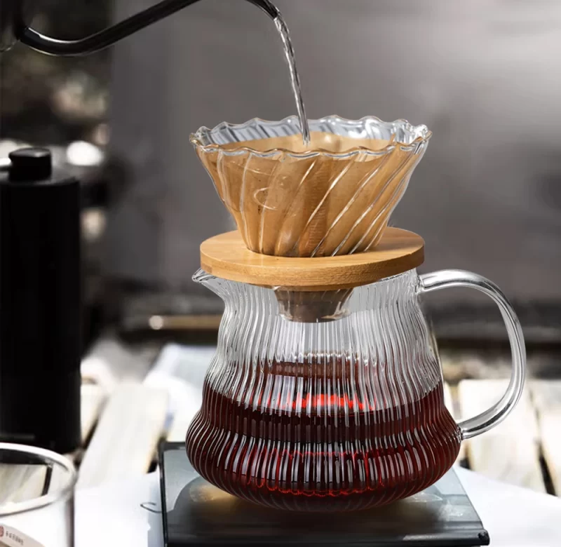 600ml ruční kávový filtr set pro překapávanou kávu | kávová konvice