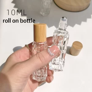 Cestovní skleněná lahvička roll on 10 ml | plnitelný flakon