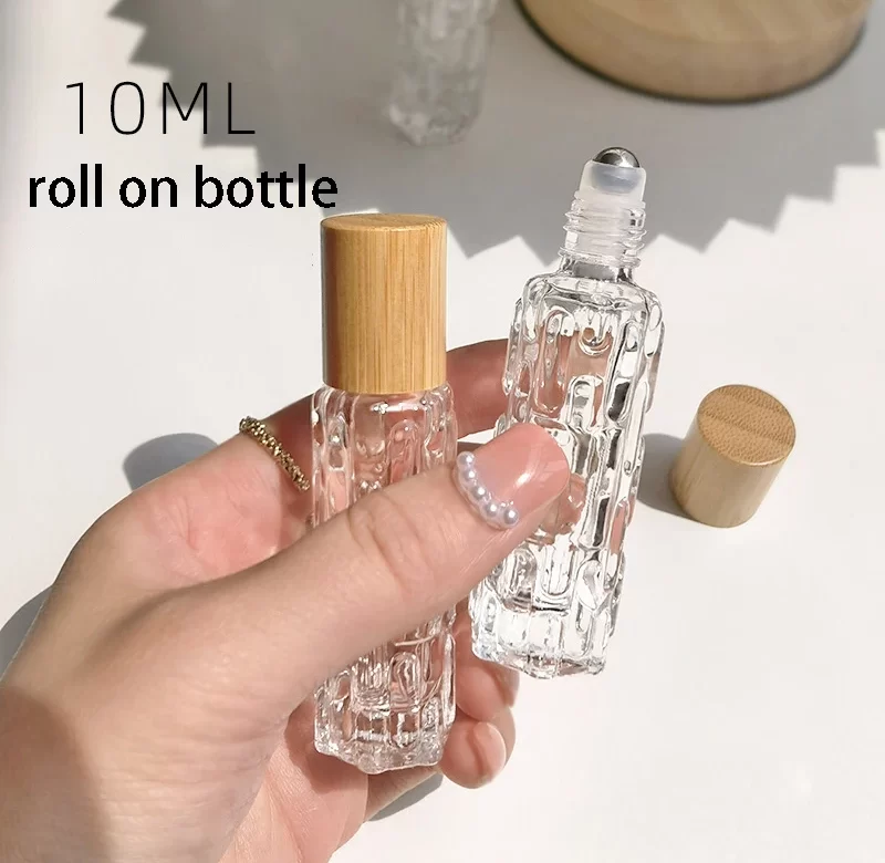 Cestovní skleněná lahvička roll on 10 ml | plnitelný flakon