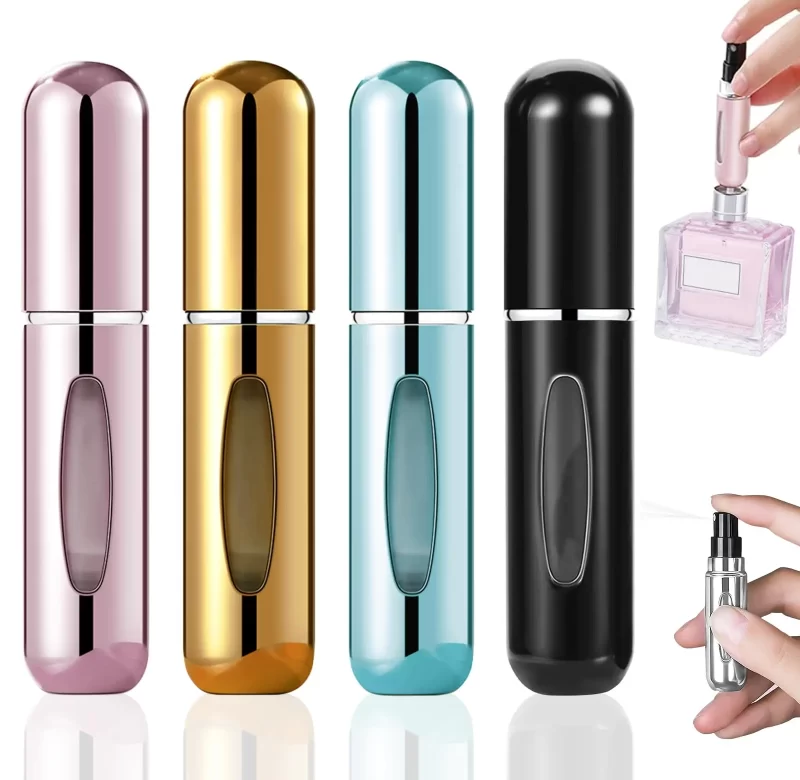 Cestovní plnitelný rozprašovač parfému | mini parfém 4 ks