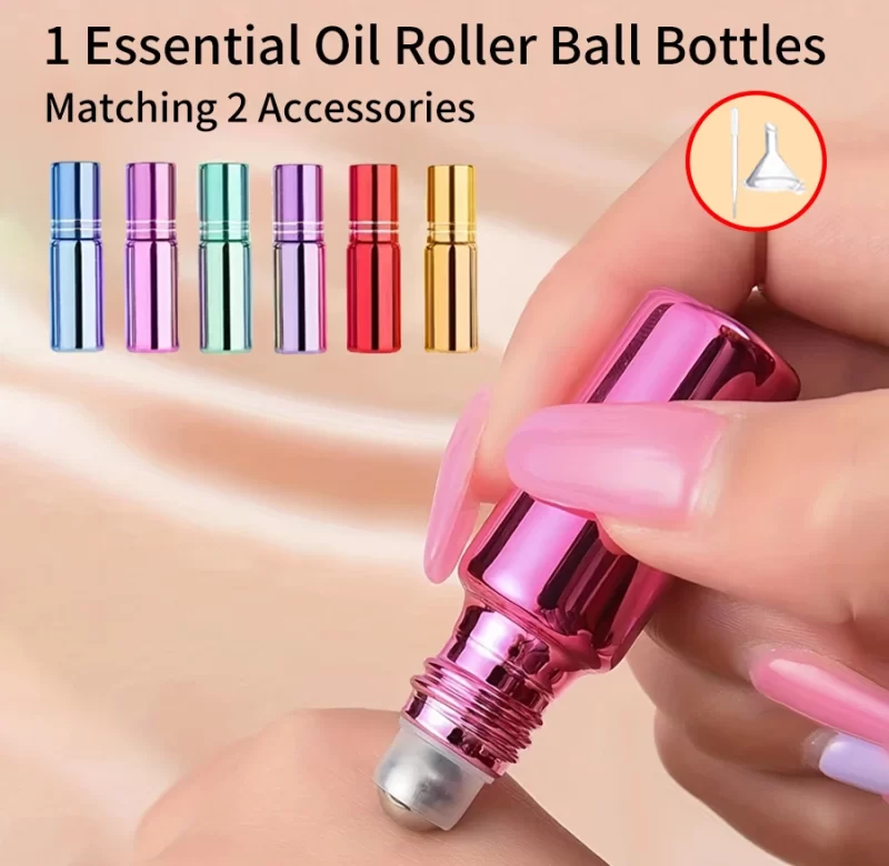 Barevná cestovní roll on lahvička na parfém | kosmetické příslušenství