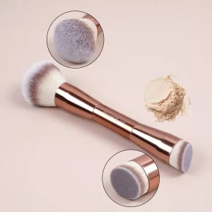 Štětec na makeup s dvojitou hlavicí pro korektor a konturování | kosmetické pomůcky