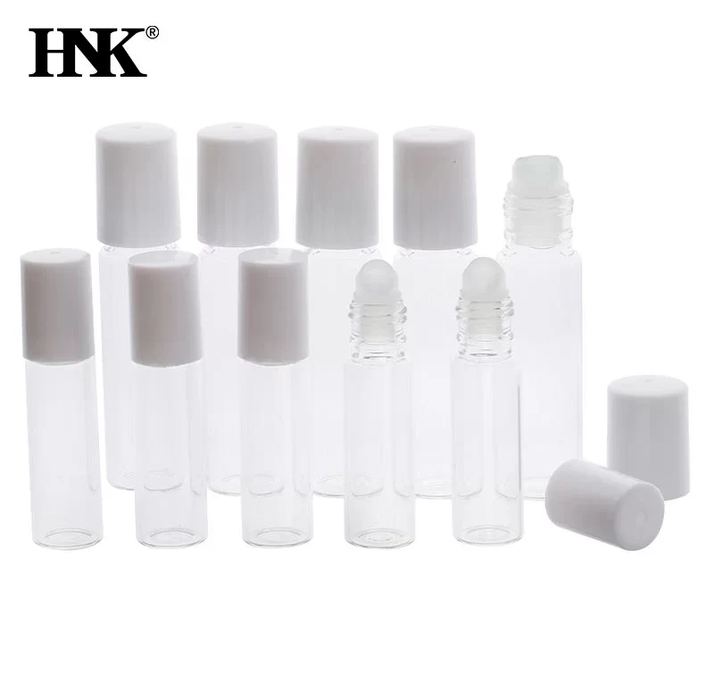 5 ks Skleněná cestovní roll on lahvička na olej | kosmetická lahvička, mini lahvička