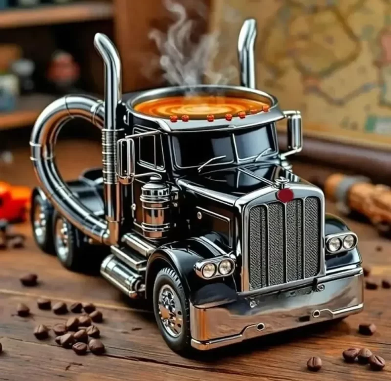 Truck hrnek ve tvaru tahače | hrnek kamion, hrnek auto