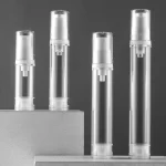 5 kusů plastových lahviček s airless pumpou na kosmetiku | dávkovače