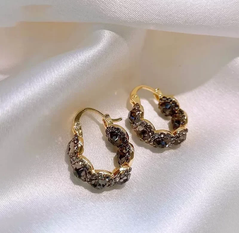Stylové kulaté náušnice pro ženy | dámské náušnice, luxusní šperky