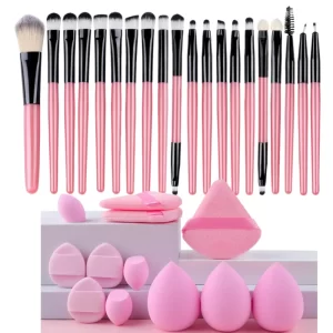 Profesionální sada štětců a houbiček na makeup | štětce, houbičky