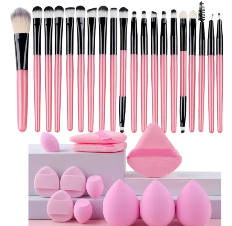 Profesionální sada štětců a houbiček na makeup | štětce, houbičky