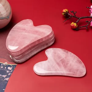 Přírodní gua sha kámen pro lifting obličeje | masážní pomůcka, guasha kámen