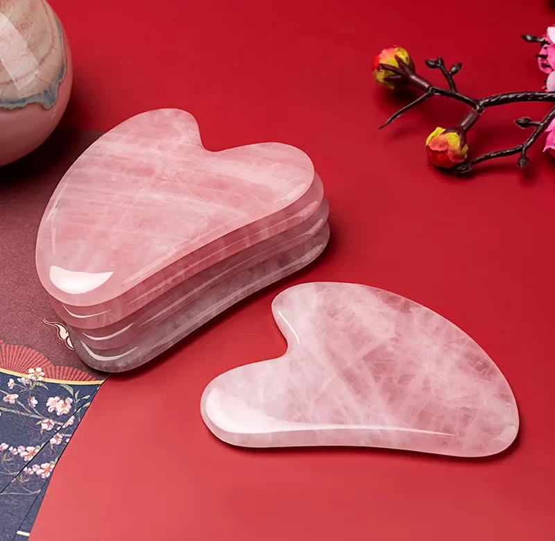 Přírodní gua sha kámen pro lifting obličeje | masážní pomůcka, guasha kámen