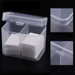 Průhledný box na vatové tampony do koupelny | kosmetický organizér, box na tampony
