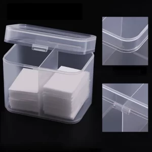 Průhledný box na vatové tampony do koupelny | kosmetický organizér, box na tampony