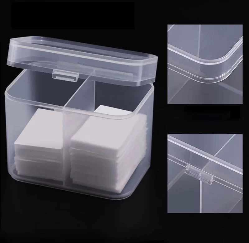 Průhledný box na vatové tampony do koupelny | kosmetický organizér, box na tampony
