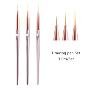 Sada štětců na jemné malování nehtů a 3D zdobení | štětec na nehty, nail art